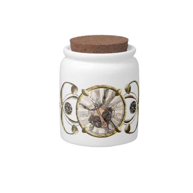 Dead Leaf Mantis Candy Jar (Front)