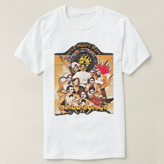 Dead Man_s Party Oingo Boingo  Album Custom Artwor T-Shirt (Design Front)