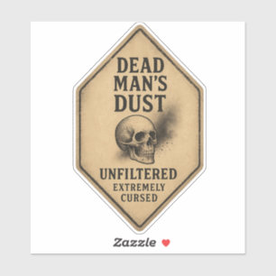 Dead Man's Dust - Halloween Apothecary Label