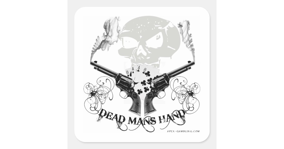 Dead Mans Hand Sticker | Zazzle