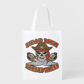 Dead Men Tell No Tales Reusable Grocery Bag
