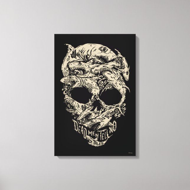 Dead Men Tell No Tales Skull Canvas Print (Front)