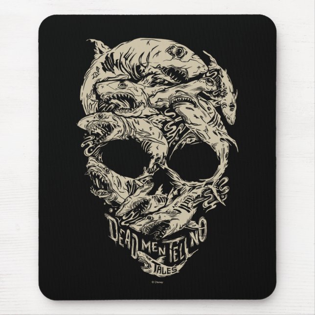 Dead Men Tell No Tales Skull Mouse Pad (Front)