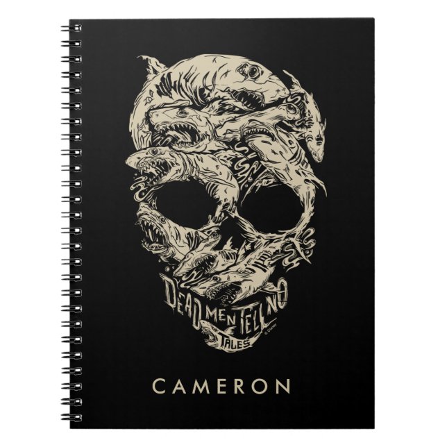 Dead Men Tell No Tales Skull Notebook (Front)