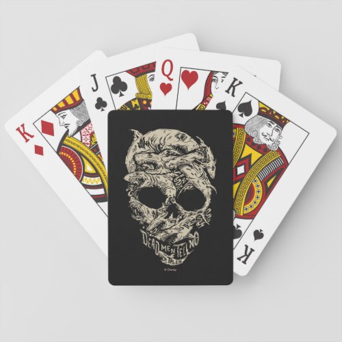 Dead Men Tell No Tales Skull Playing Cards