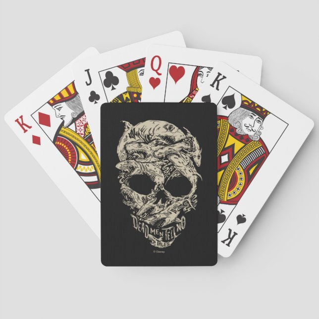 Dead Men Tell No Tales Skull Poker Cards (Back)