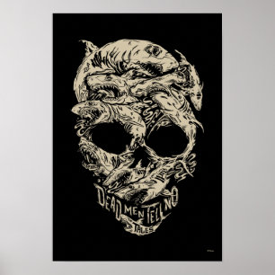 Dead Men Tell No Tales Skull Poster