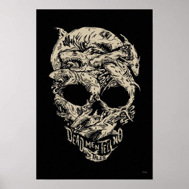 Dead Men Tell No Tales Skull Poster (Front)