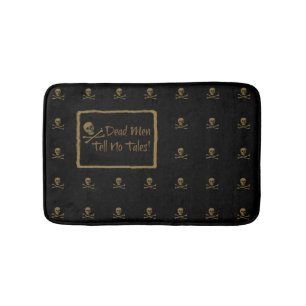 Dead Men Tell No Tales With Skull Bath Mat