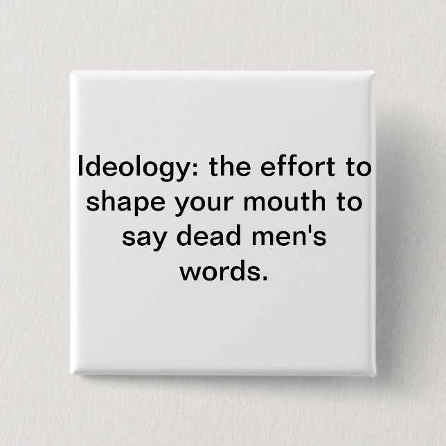 Dead Men's Words Button (Front)