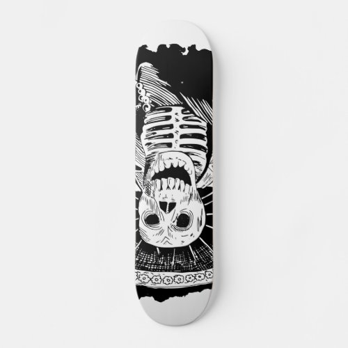 Dead Mexican Mad Mariachi Skull Skateboard Deck