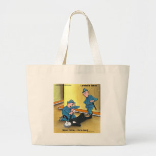Dead Mime Funny Tees Mugs Cards Gifts Etc Large Tote Bag
