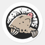 Mole Classic Round Sticker | Zazzle