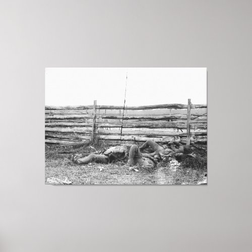 Dead of Stonewall Jacksons Brigade Hagerstown Pike Canvas Print