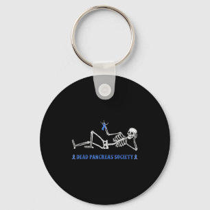 Dead Pancreas Society Diabetes Awareness Funny Ske Keychain