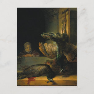 Dead peacocks by Rembrandt Postcard