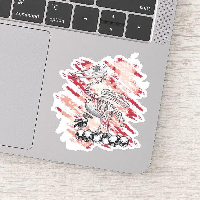 Dead Pelican Sticker (Detail)
