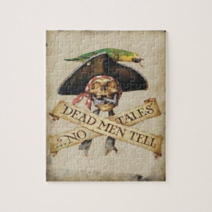 Dead Pirate Skull And Crossbones Jigsaw Puzzle