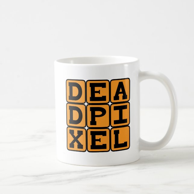 Dead Pixel, Burned Out Image Coffee Mug (Right)