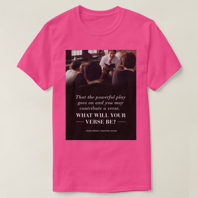 Dead Poet Society  T-Shirt (Design Front)