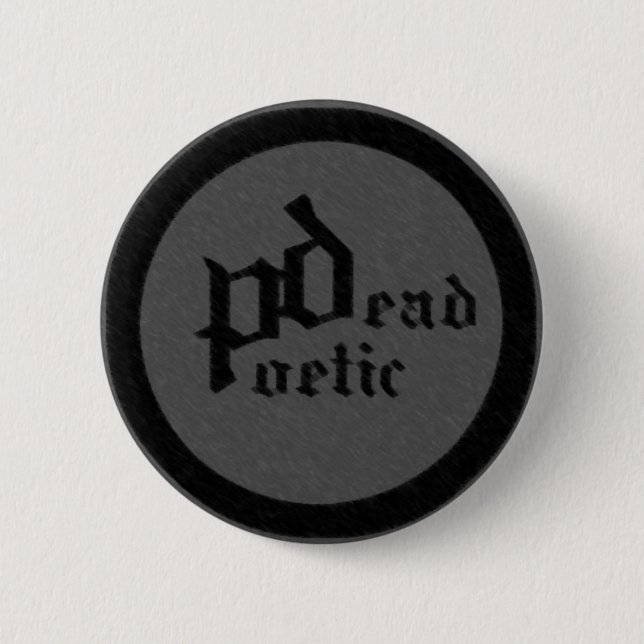 dead poetic (band) pinback button (Front)