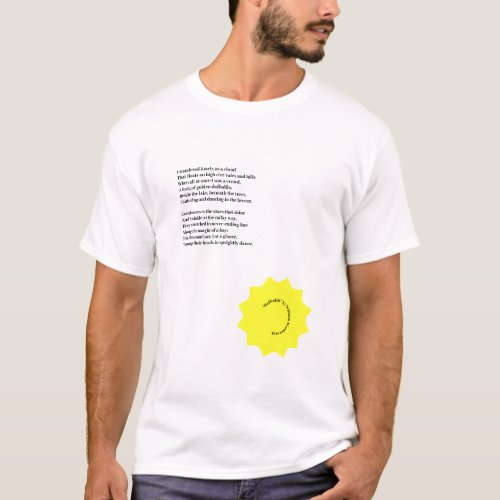 Dead Poets Collection 3 W Wordsworth Daffodils T_Shirt