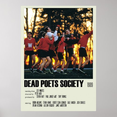 Dead Poets Society Alternative Art Movie Large 3 Poster