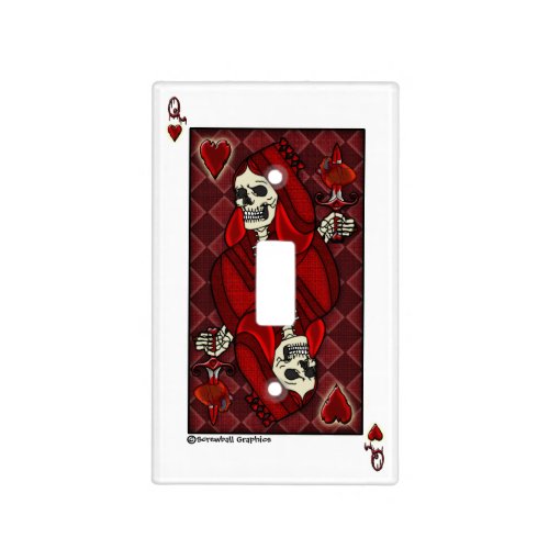 Dead Queen of Hearts Light Switch Cover