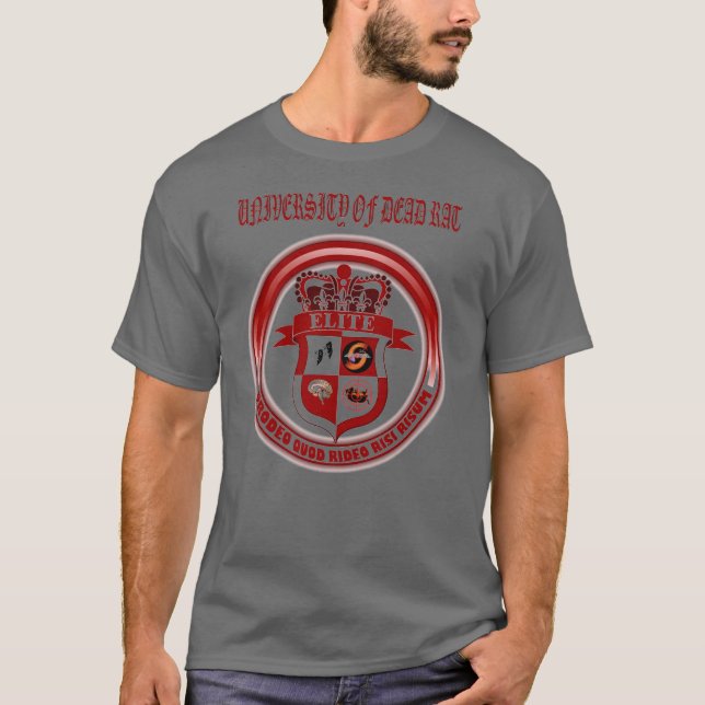 dead rat university logo T-Shirt (Front)