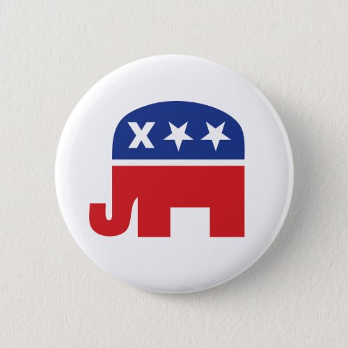 Dead Republican Elephant Pinback Button