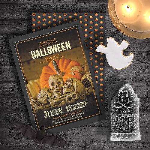 Dead Right Youre Invited Halloween Party ID859 Invitation