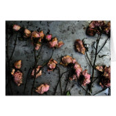 Dead Roses Card - customizable (Front Horizontal)