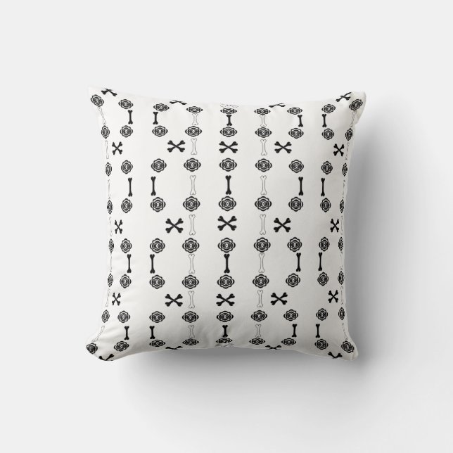 Dead Roses Throw Pillow (Front)