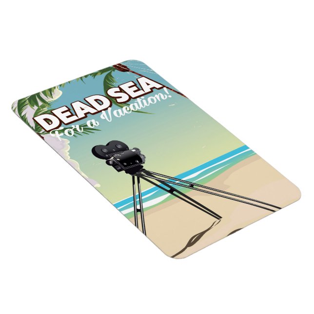 Dead Sea For a Vacation! Travel poster Magnet (Right Side)