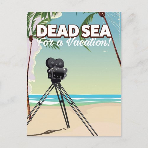 Dead Sea For a Vacation Travel poster Postcard