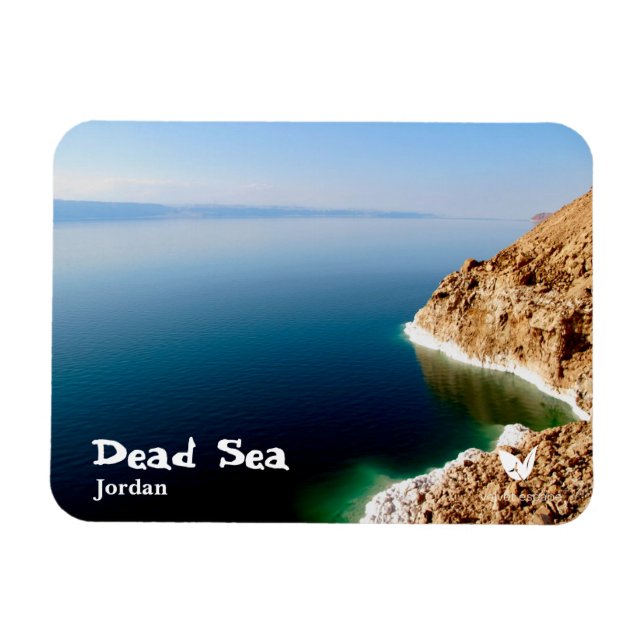Dead Sea in Jordan magnet by Velvet Escape (Horizontal)