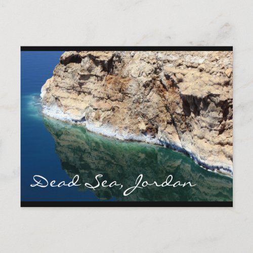 dead sea jordan postcard