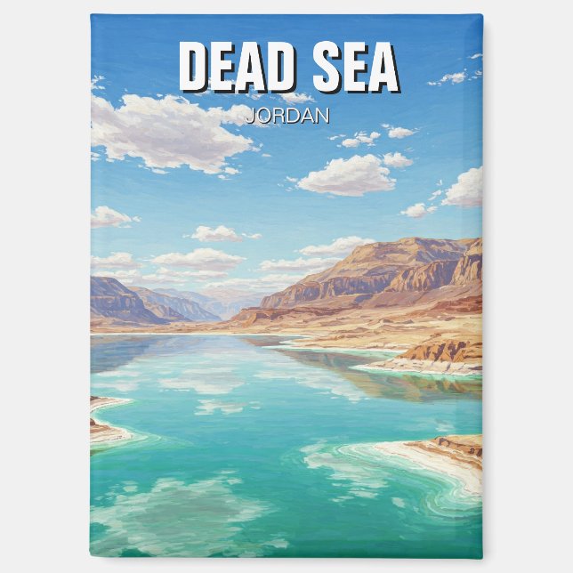 Dead Sea Jordan Travel Magnet (Front)