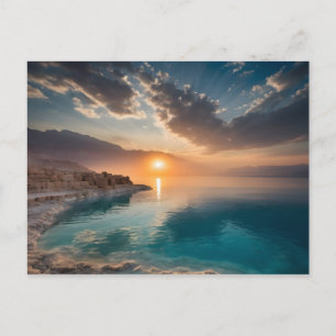 Dead Sea landscape Israel Postcard