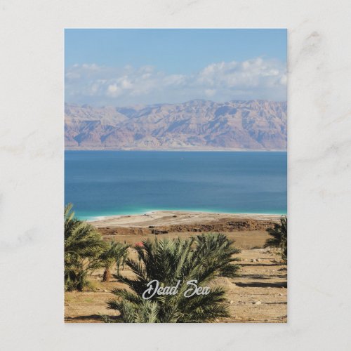 Dead Sea landscape photograph Postcard