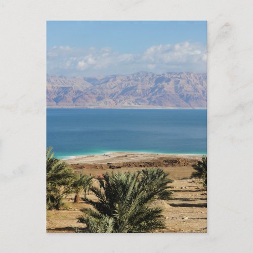 Dead Sea landscape photograph Postcard