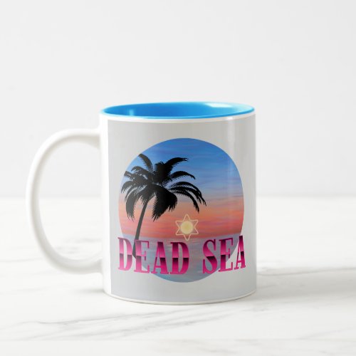 dead sea the dead sea scrolls Masada Jerusalem  Two_Tone Coffee Mug