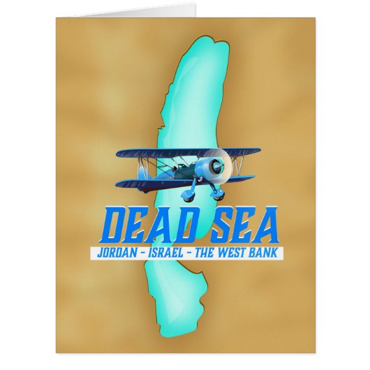 Dead Sea Travel Poster Cards (Front)