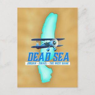 Dead Sea Travel Poster Postcard