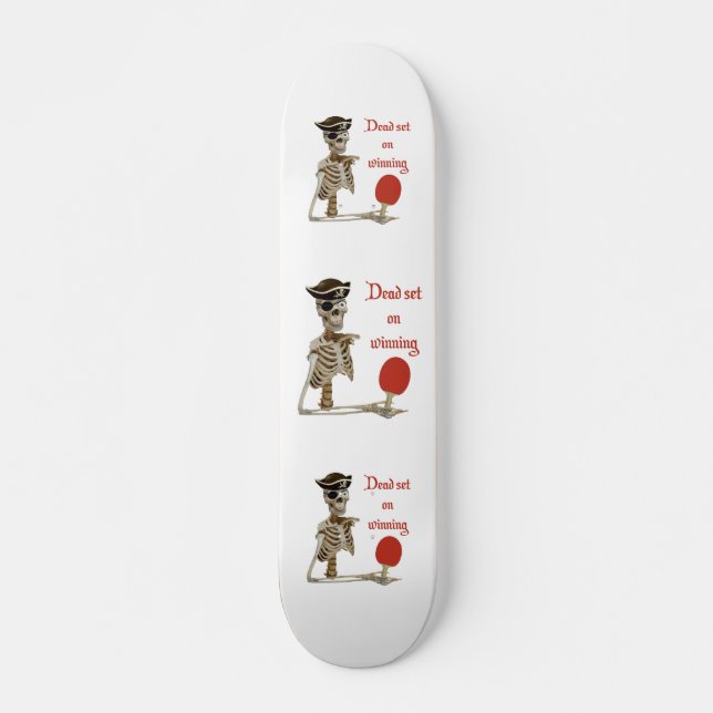 Dead Set Pirate Ping Pong Skateboard Deck (Front)