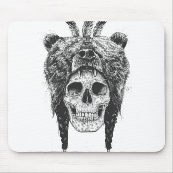 Dead Shaman (b&w) Mouse Pad by bsolti at Zazzle