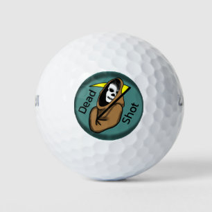 "DEAD SHOT" GRIM REAPER ICON GOLF BALLS