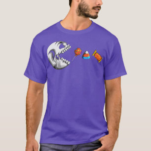 Dead Skeleton Pumpkin Sweet Or Sour Halloween T-Shirt