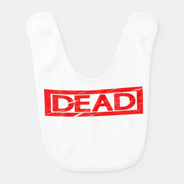 Dead Stamp Baby Bib (Front)