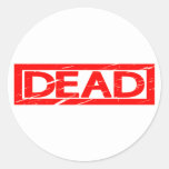 Dead Stamp Classic Round Sticker